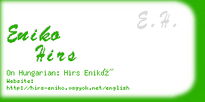 eniko hirs business card